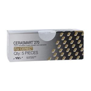 CERASMART 270 LT Milling Blocks Low Translucency 14 A3 For CEREC 5/Bx