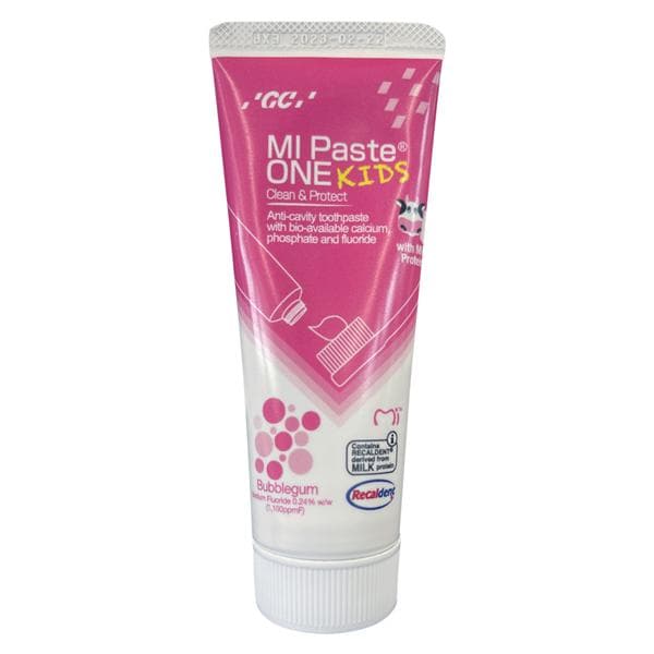 MI Paste One Kids Tooth Topical 0.2% Sodium Fluoride Bubble Gum 10/Bx