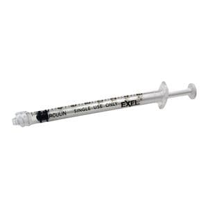 Tuberculin Syringe 1cc Luer Lock Low Dead Space 100/Bx, 10 BX/CA