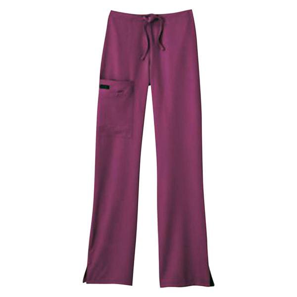 Scrub Pant Poly/Ryn/Spndx 3 Pockets 2X Large Plum Womens Ea