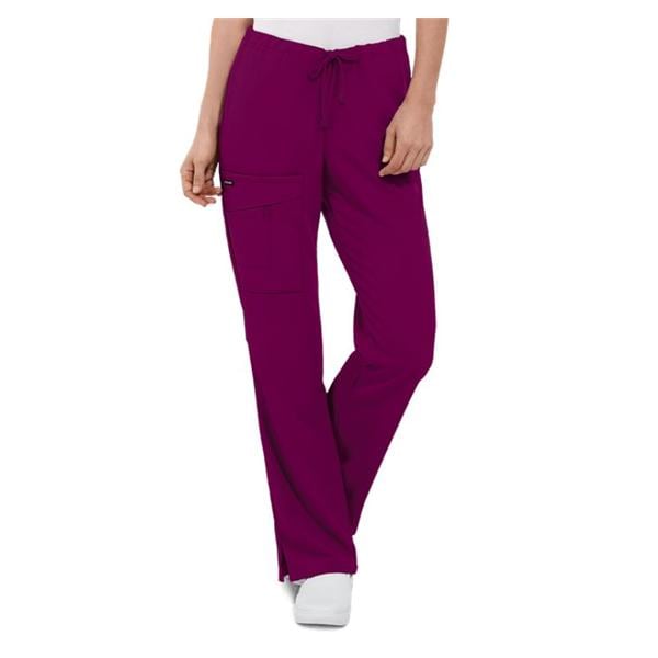 Jockey Scrub Pant 4 Pockets Medium Plumberry Wine Womens Ea