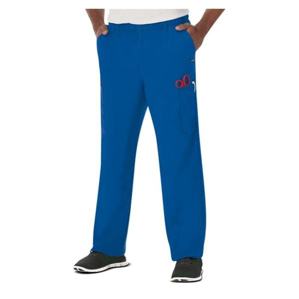 Scrub Pant 7 Pockets 3X Large Royal Blue Mens Ea