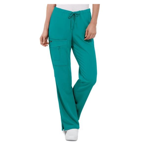 Jockey Scrub Pant 4 Pockets Small Teal Womens Ea