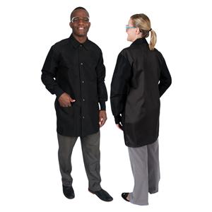 DenLine Protection Plus Mid-Length Jacket Lng Tprd Slvs 34 in 2X Large blck Ea