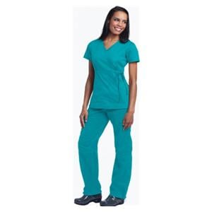 Scrub Top 2 Pockets Large Turquoise Ea