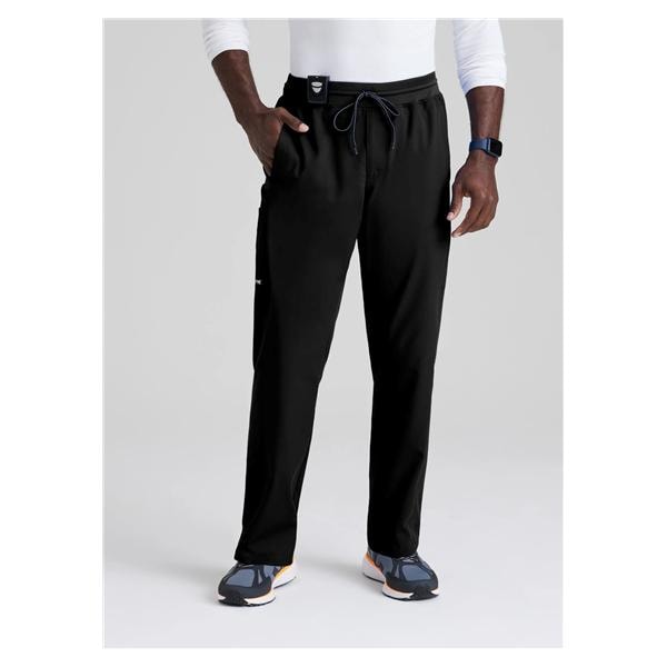 Greys Anatomy Stretch Scrub Pant 6 Pockets Medium Black Mens Ea