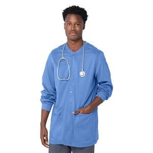 Proflex Warm-Up Jacket 3 Pockets Long Sleeves / Knit Cuff Small Ceil Mens Ea