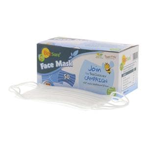 BeeSure Earloop Mask ASTM Level 2 White 50/Bx