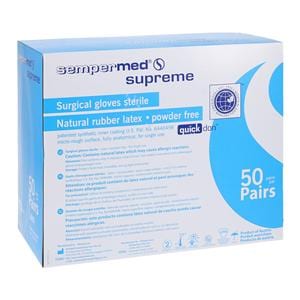 Sempermed Supreme Latex Surgical Gloves 6 Cream 50Pr/Bx