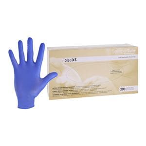 SemperSure Nitrile Exam Gloves X-Small Cobalt Blue Non-Sterile