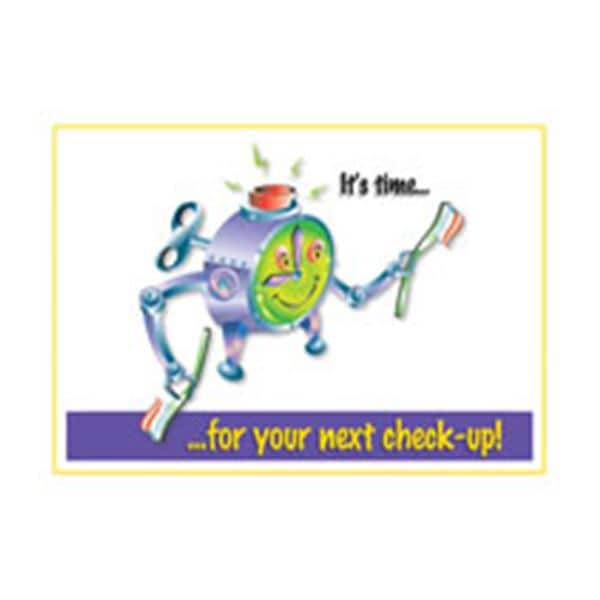 Imprinted Recall Cards Its Time Alarm 4 in x 6 in 250/Pk