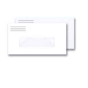 Business Envelopes #6 3/4 Gummed Flap White With Logo 500/Bx