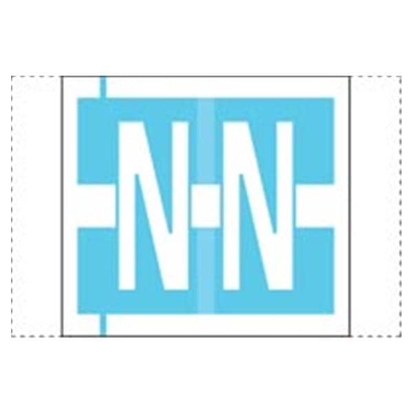 Col'R'Tab Compatible "N" Label Lt Blue 500/Rl 500/Rl