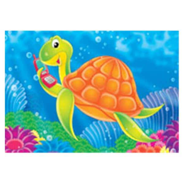 CeilingScenes Acoustic Tile Turtle Phone 4-Tiles Square 24 in x 24 in Ea