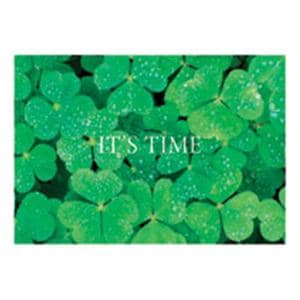 Imprinted Recall Cards Its Time Clover 4 in x 6 in 250/Pk