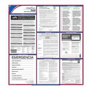 Poster State Labor Law Texas Spanish 27 in x 39 in Ea