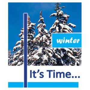 Imprinted Recall Cards Its Time-V Winter 4 in x 6 in 250/Pk