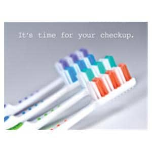 Imprinted Recall Cards Brush Profile Time 4 in x 6 in 250/Pk