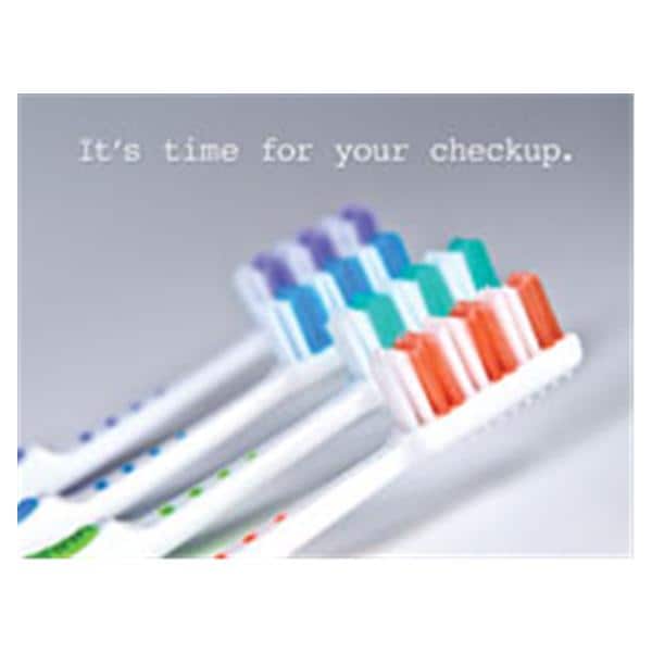 Imprinted Recall Cards Brush Profile Time 4 in x 6 in 250/Pk