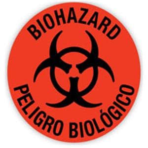 Label Biohazard Red Fluorescnt2"D 500/Rl