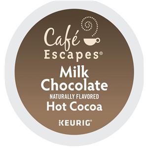 Cafe Escapes Milk Chocolate Hot Cocoa K-Cups, 24/box 24/Bx