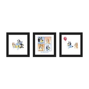 3 Piece Wall Art Bluey 12 in x 12 in 3/Pk