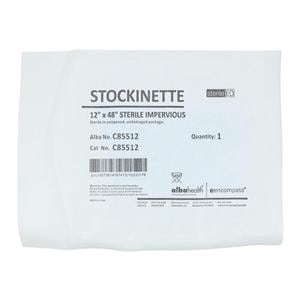 Impervious Stockinette White/Blue 12x48