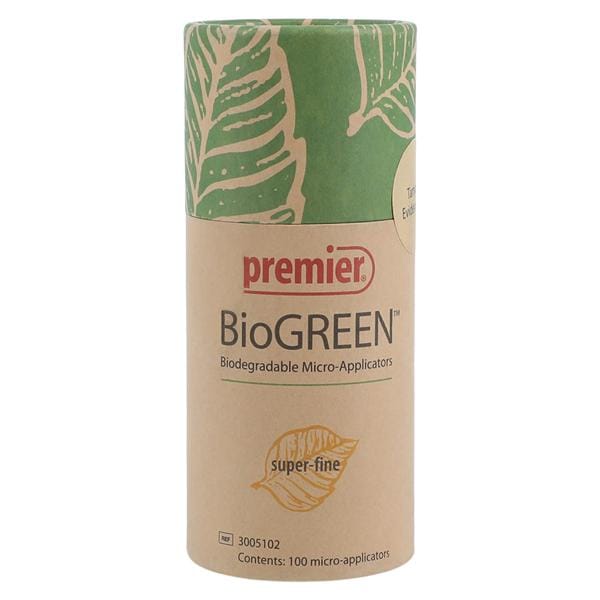 BioGREEN Bendable Micro Applicator Super Fine Yellow 100/Pk