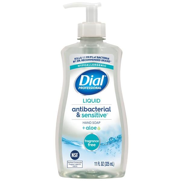 Dial Professional Liquid Soap 11 oz Pump Fragrance Free Ea