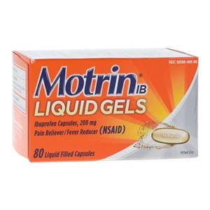 Motrin NSAID Liquid Gel Capsules 200mg 80/Bt