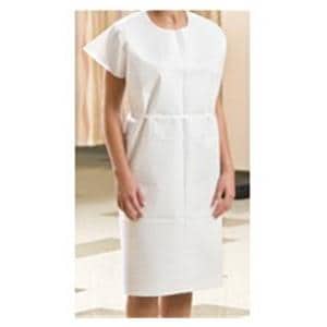 Exam Gown 30 in x 42 in Blue Standard Disposable 50/Ca