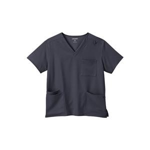 Jockey Scrub Scrub Top V-Neck 4 Pockets Short Sleeves 3X Large Char Unisex Ea