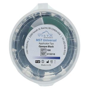 MST Prebent Applicator Tips Black Opaque 22 Gauge 100/Pk