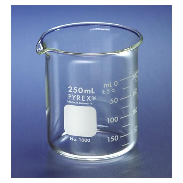 Pyrex Griffin Beaker Borosilicate Glass 150mL 48/Ca