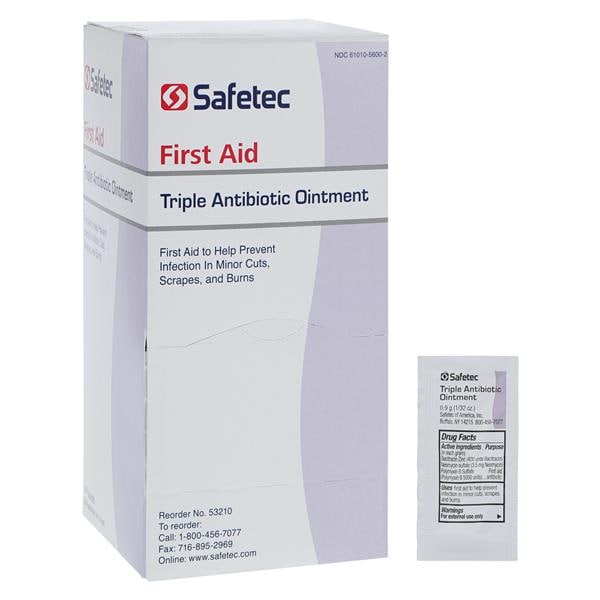 Triple Antibiotic Ointment 0.9gm 144/Bx, 12 BX/CA