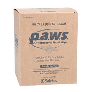 DYLS p.a.w.s. Wipes Sanitizer Fresh Scent 100/Bx
