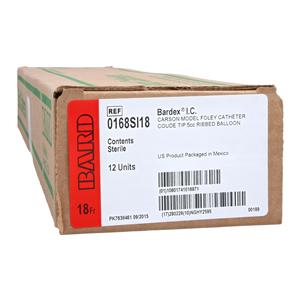 Bardex 2-Way Foley Catheter Medium Coude Olive Tip Hydrgl Ct Ltx 18Fr 5cc