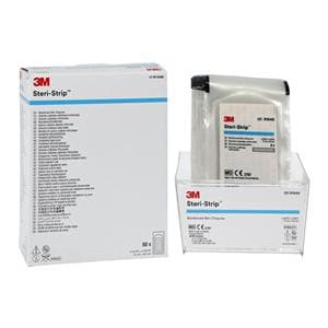 Steri-Strip Skin Closure Strip Non-Woven Material 1/2x2" White 50/Bx, 4 BX/CA