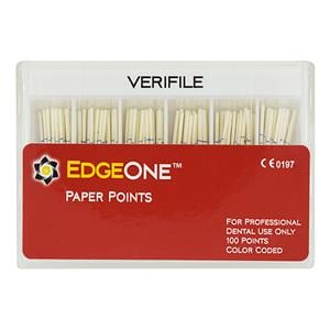 EdgeOne Platinum Paper Points Size #15 Verifile White Cone 100/Pkg