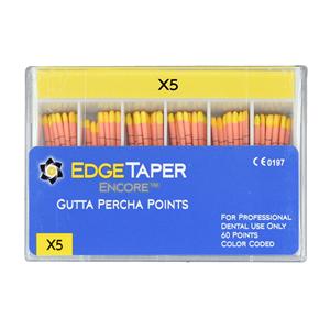 EdgeEndo Gutta Percha Points X5 Assorted 60/Pkg