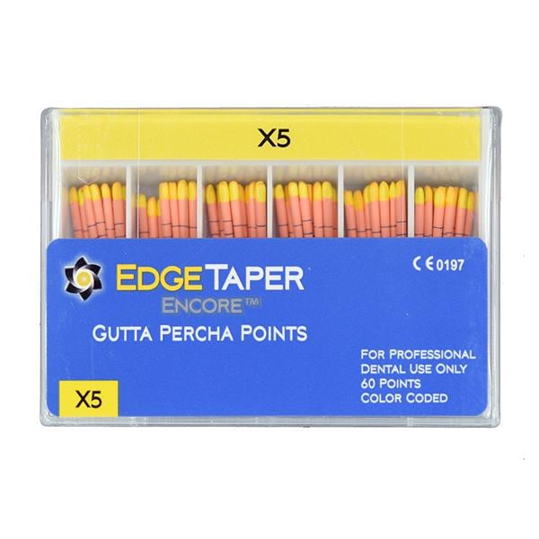 EdgeEndo Gutta Percha Points X5 Assorted 60/Pkg