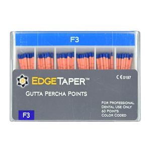 EdgeTaper Gutta Percha Points F3 Size #30 Blue 60/Pkg