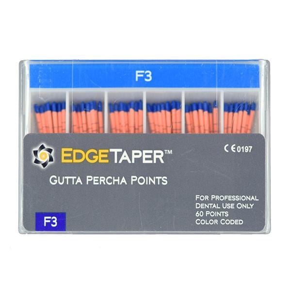 EdgeTaper Gutta Percha Points F3 Size #30 Blue 60/Pkg