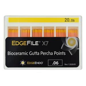 EdgeEndo Gutta Percha Points Size #20 Size #20 Yellow 60/Pk