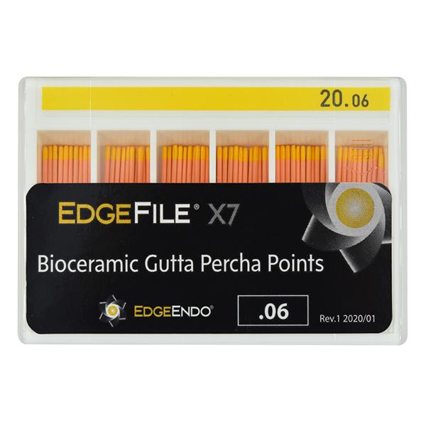 EdgeEndo Gutta Percha Points Size #20 Size #20 Yellow 60/Pk