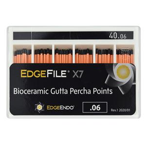 EdgeEndo Gutta Percha Points Size #40 Size #40 Black 60/Pk