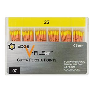 EdgeEndo Gutta Percha Points Size #22 Yellow 60/Pk