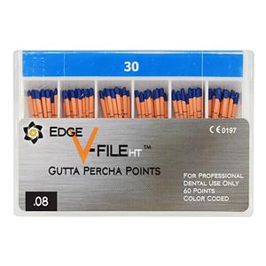 EdgeEndo Gutta Percha Points Size #30 Size #30 Blue 60/Pk