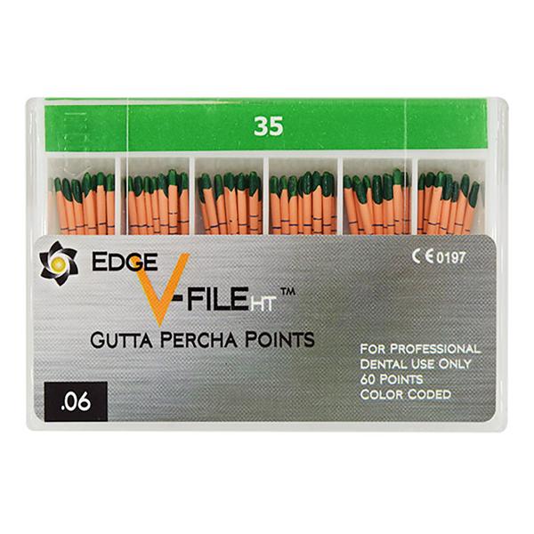 EdgeEndo Gutta Percha Points Size #35 Size #35 Green 60/Pk