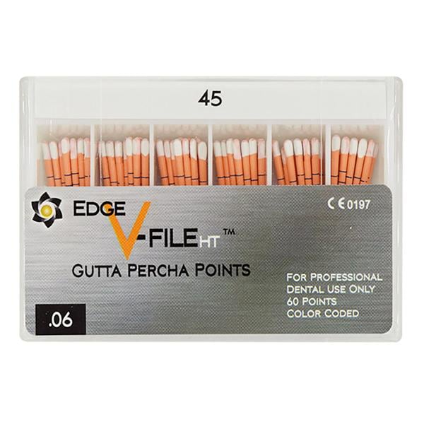 EdgeEndo Gutta Percha Points Size #45 Size #45 White 60/Pk